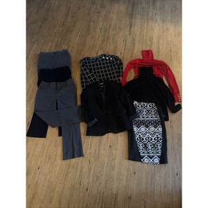 Women's Career Clothing Lot. Petite Size 2p Pants Skirt DKYN Apt.9Blazer  8 Pc C
